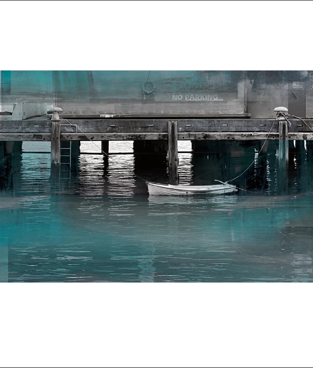 Safe Harbour, a boat sits moored not parked in the safety of Wellington harbour.