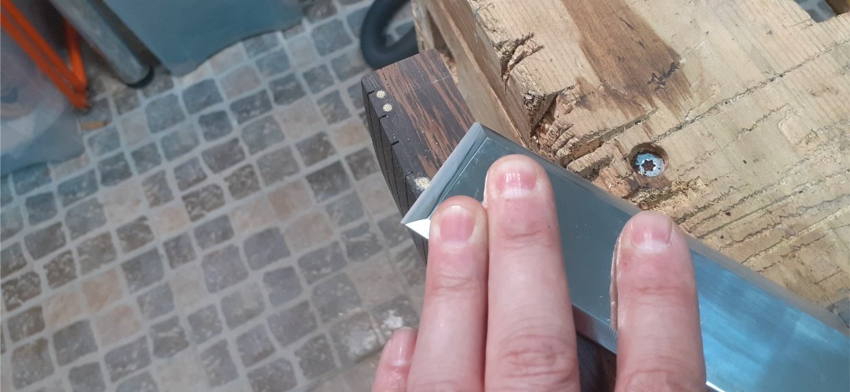 And paring level with a chisel...