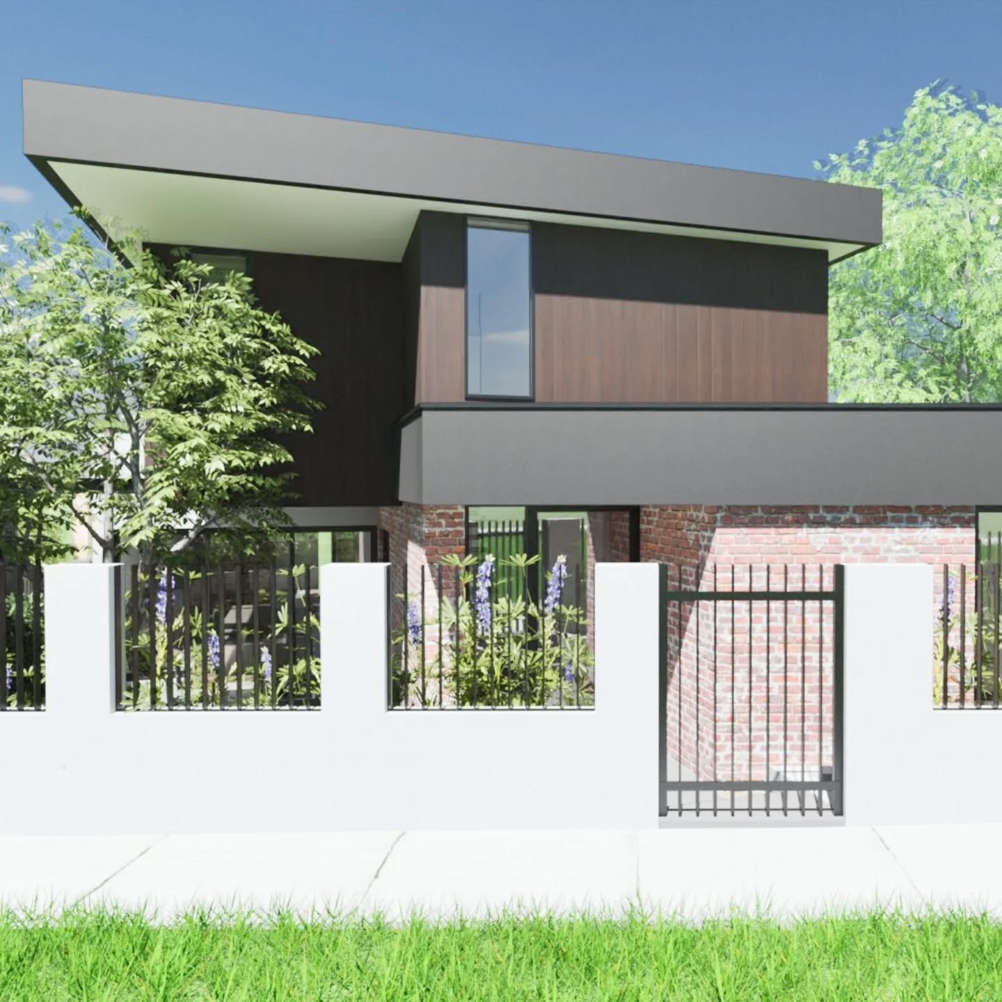 Sketch design for a new custom family home in Maylands.