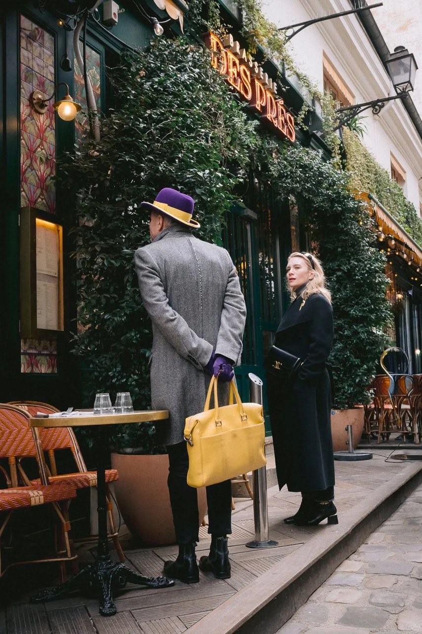 Well dressed couple in Paris
