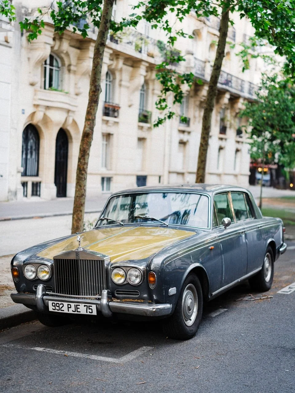 Vintage Rolls Royce in Paris