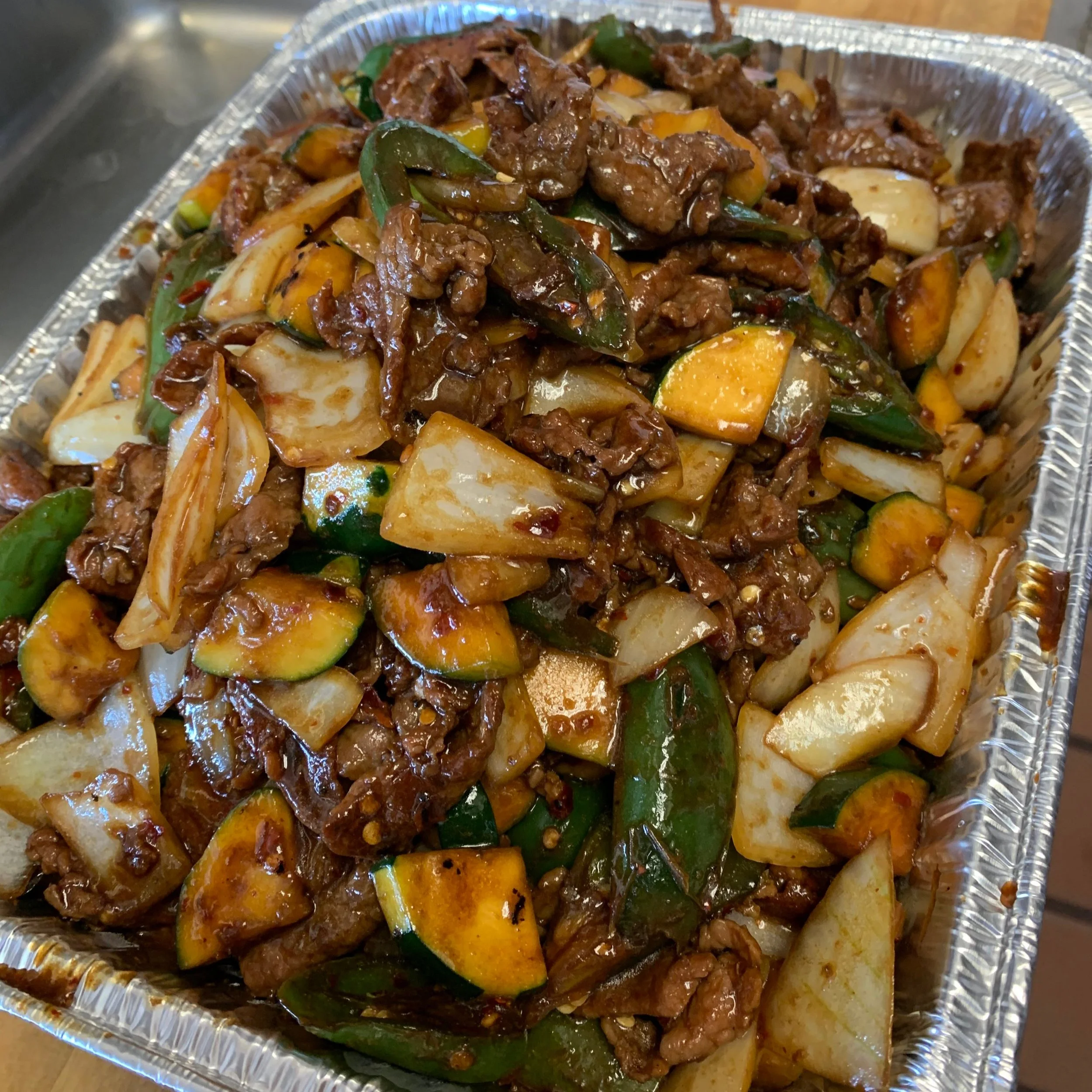 Small Party Tray of Mongolian Beef