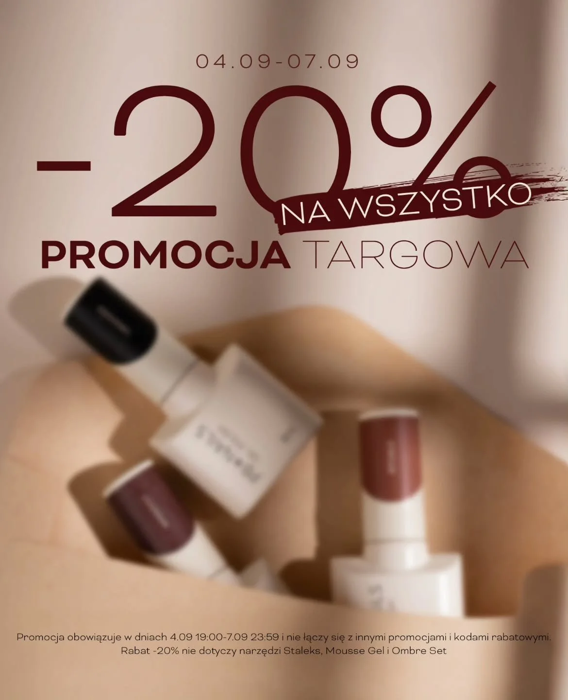 ✨ -20% na WSZYSTKO w naszym sklepie online! ✨

Czas na małe beauty&ndash;shopping! 💚💛
Przez ograniczony czas wszystkie dostępne produkty kupisz z 20% rabatem.

Nie zwlekaj &ndash; zapasy szybko znikają! 🛒💫

👉 Kliknij link https://www.anbeautystu