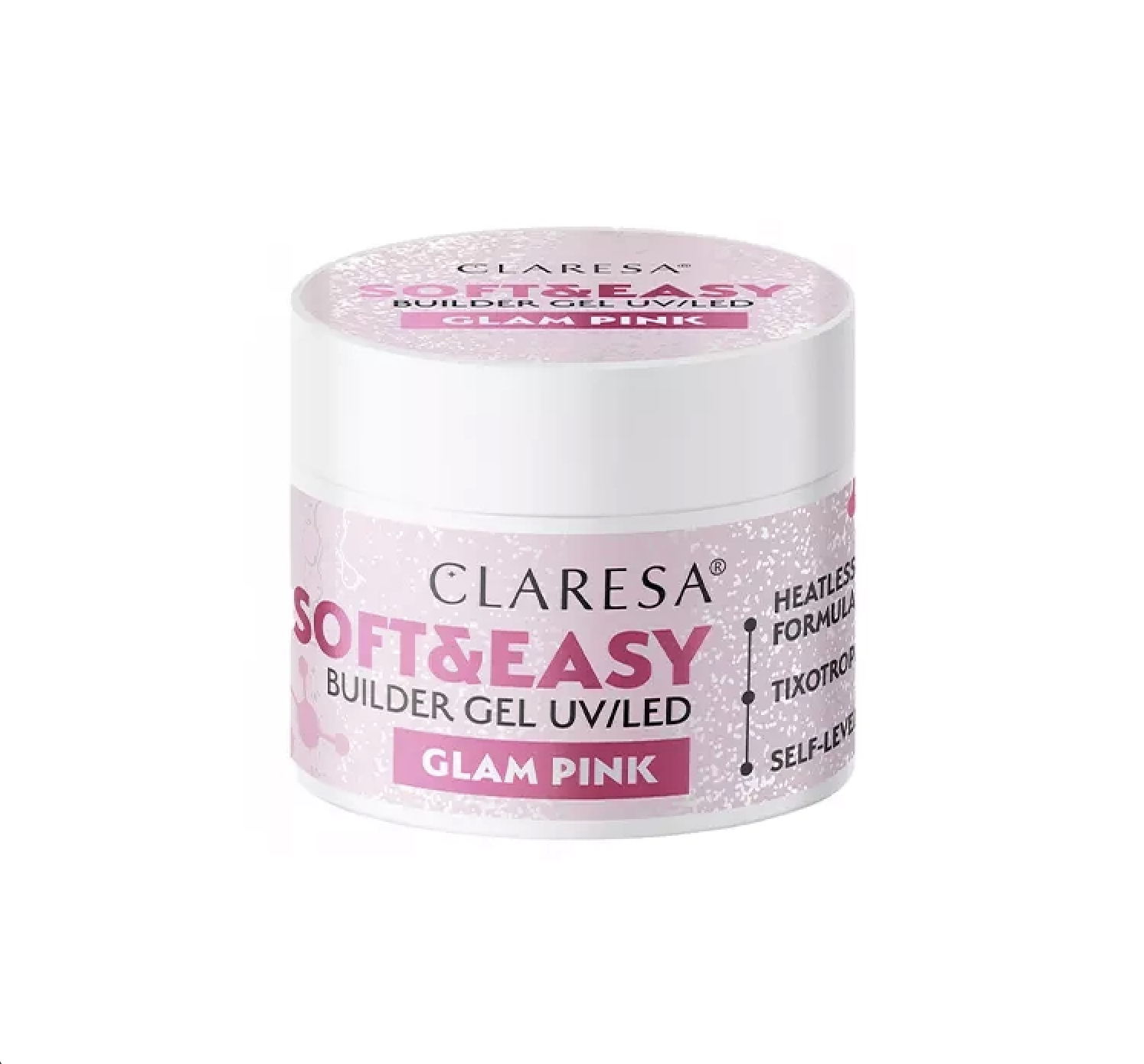 CLARESA - Soft & Easy - Builder Gel - Glam Pink - 45g