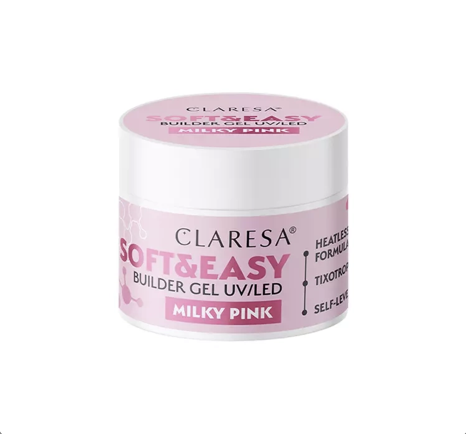 CLARESA - Soft & Easy - Builder Gel - Milky Pink - 45g