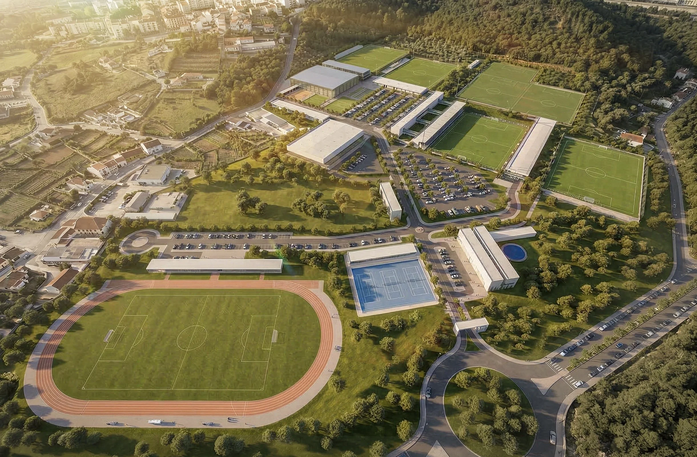 Início do projeto  da Cidade Desportiva de Paredes