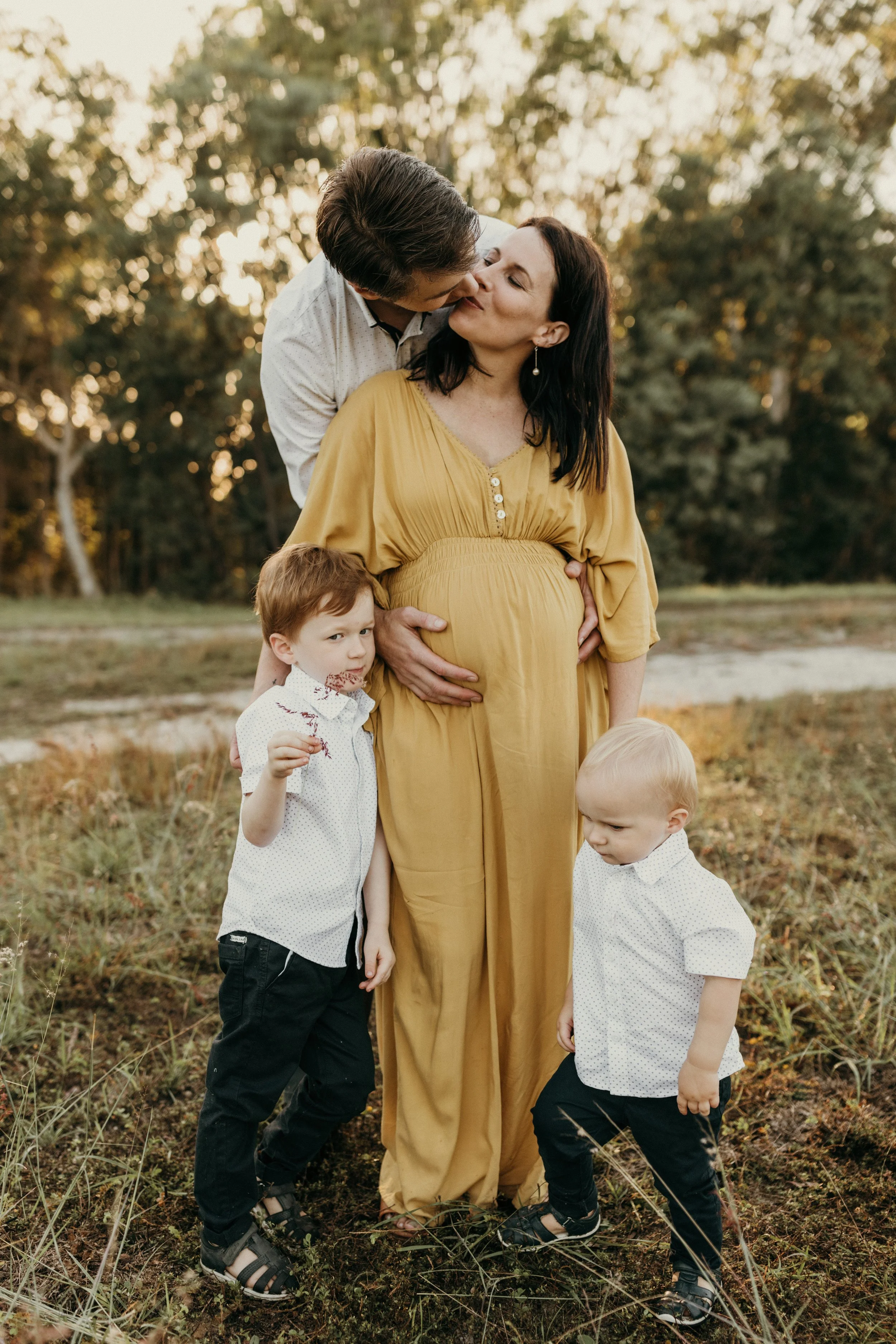 Woven Light Co customer hannah and luke maternity