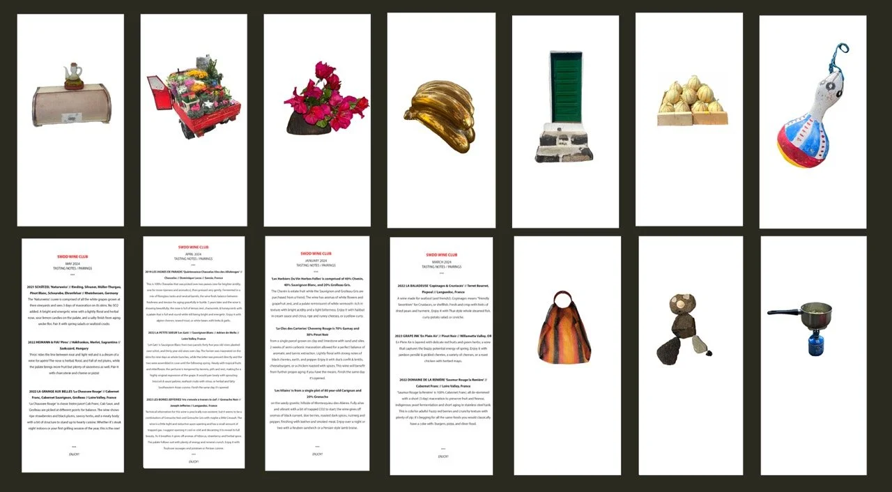 Wine club visual id with Sweedeedee