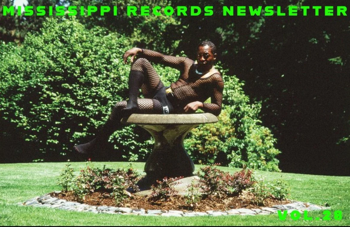 Graphic header for Mississippi Records newsletter