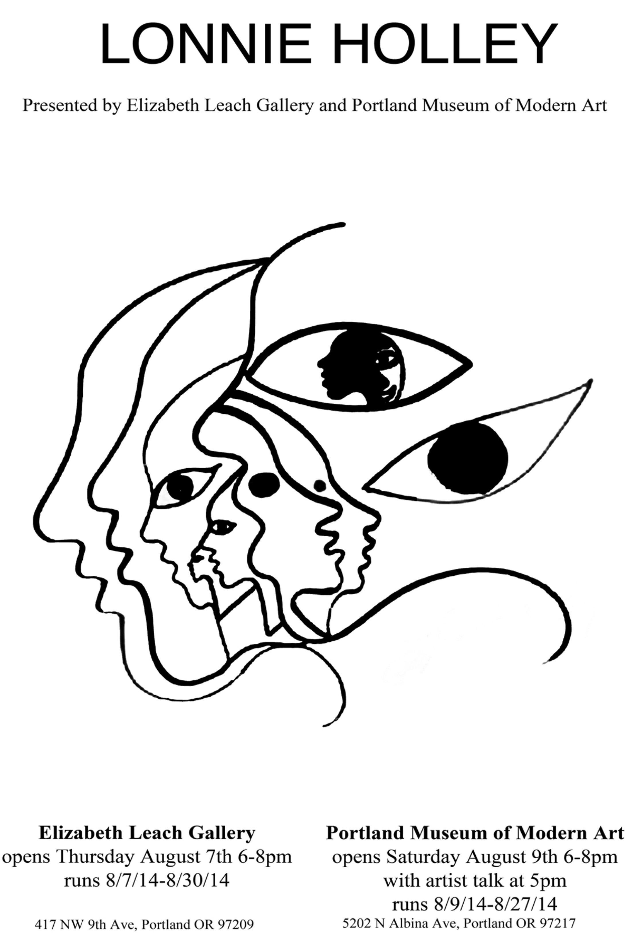 Flyer for Lonnie Holley show at PMOMA