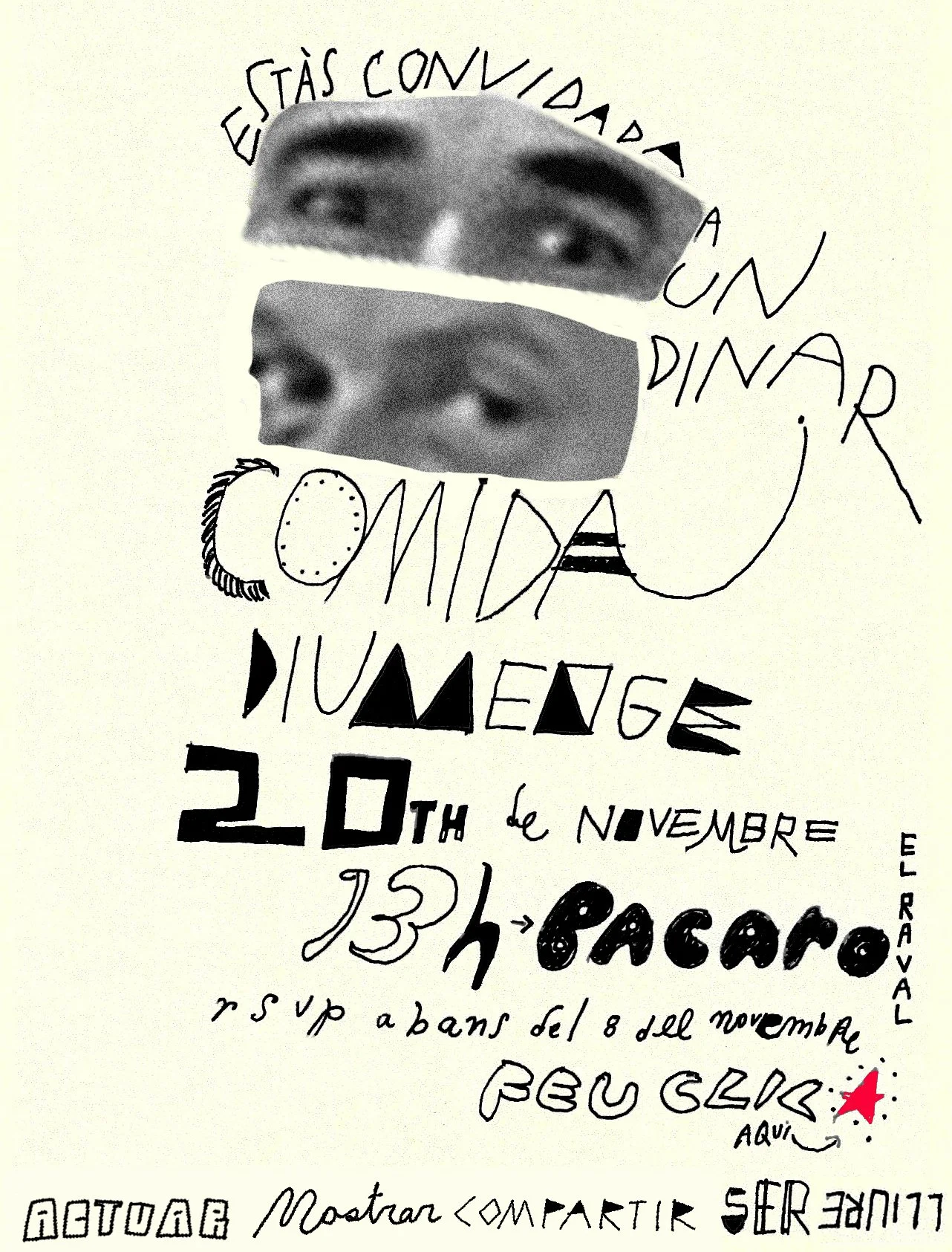 Party invitation with Blankslate