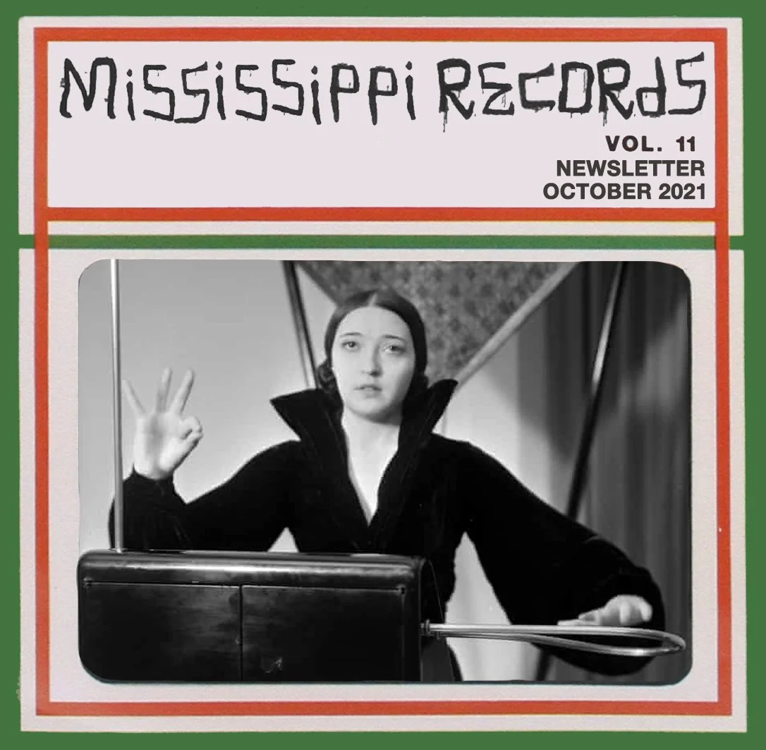 Graphic header for Mississippi Records newsletter