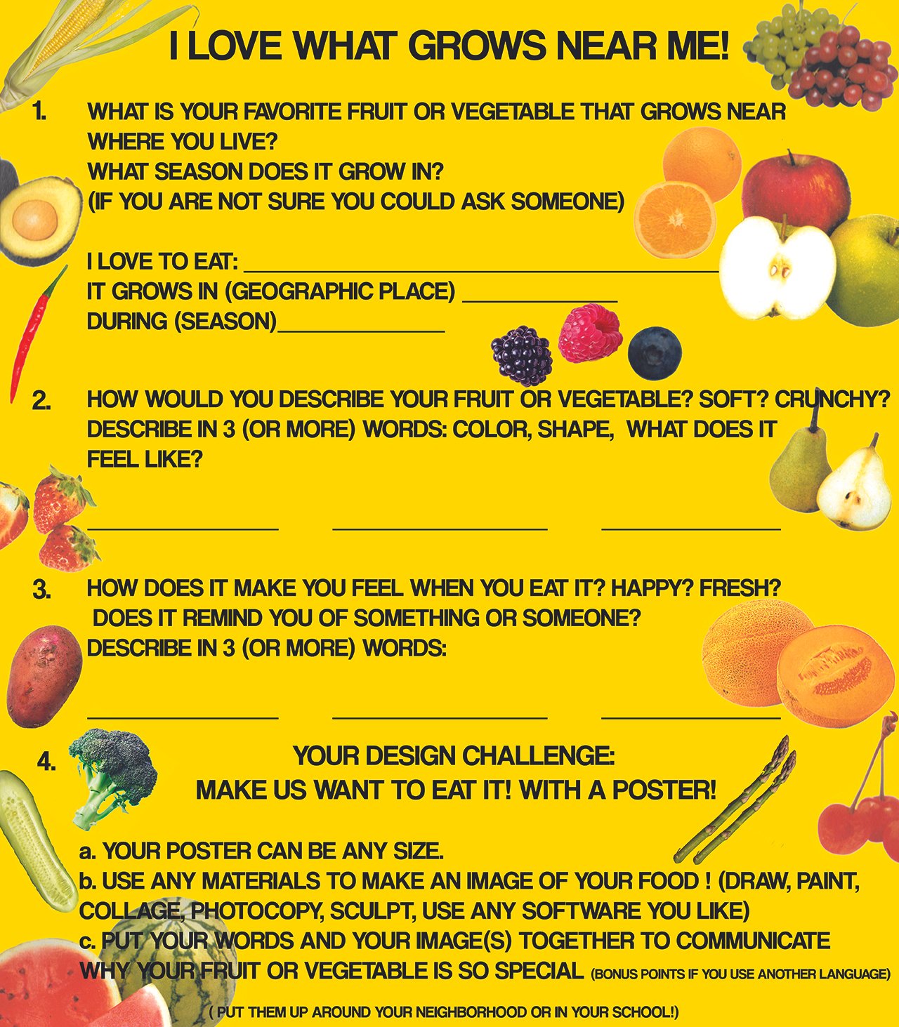 Food activity with Kimberly Sutherland