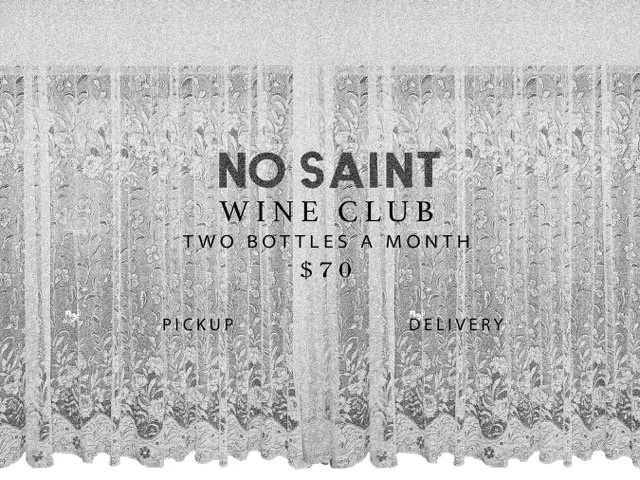 Visual proposal No Saint wine club