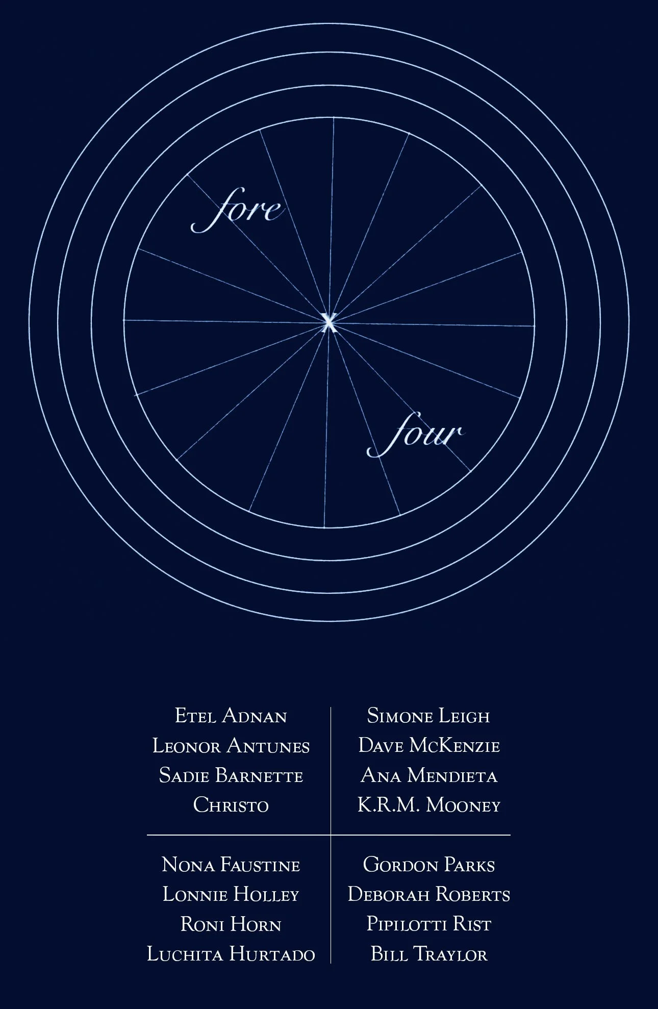 Visual ID for Fore x Four exhibition at The Lumber Room (Portland, OR)