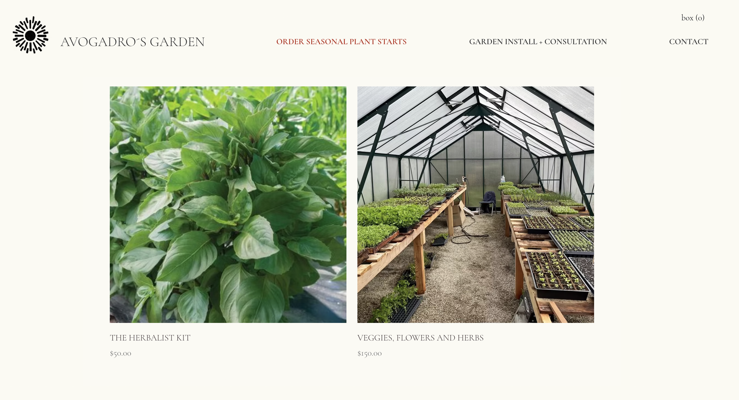 Website with Avogadro´s Garden, Ojai, CA