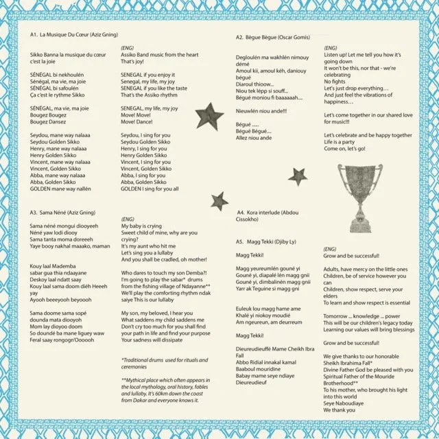 Liner notes for Assiko Golden Band de Grand Yoff with Mississippi records