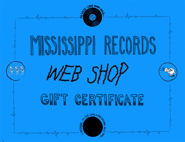Gift certificate with Mississippi Records