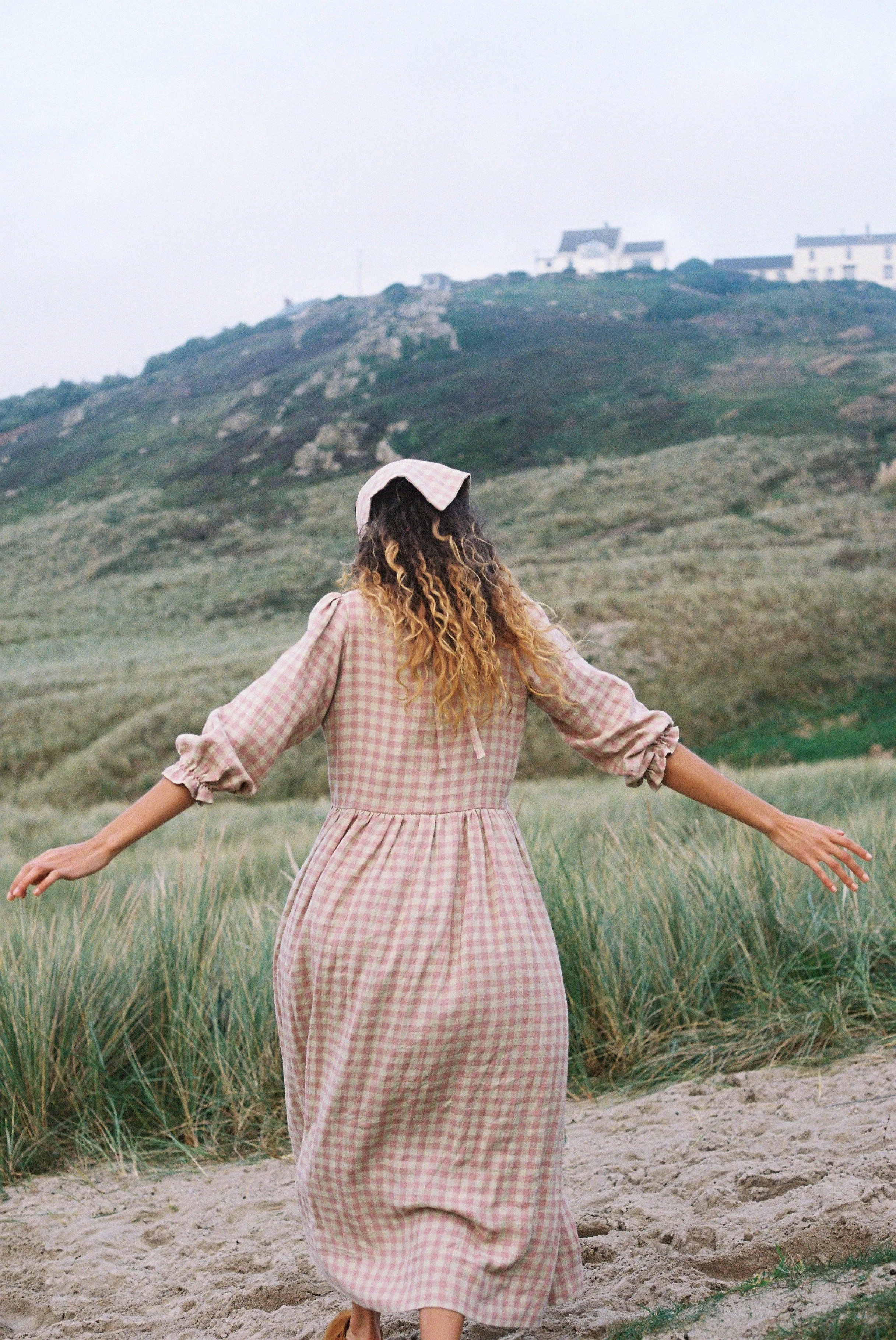 pink gingham linen fleurine - 9.jpeg