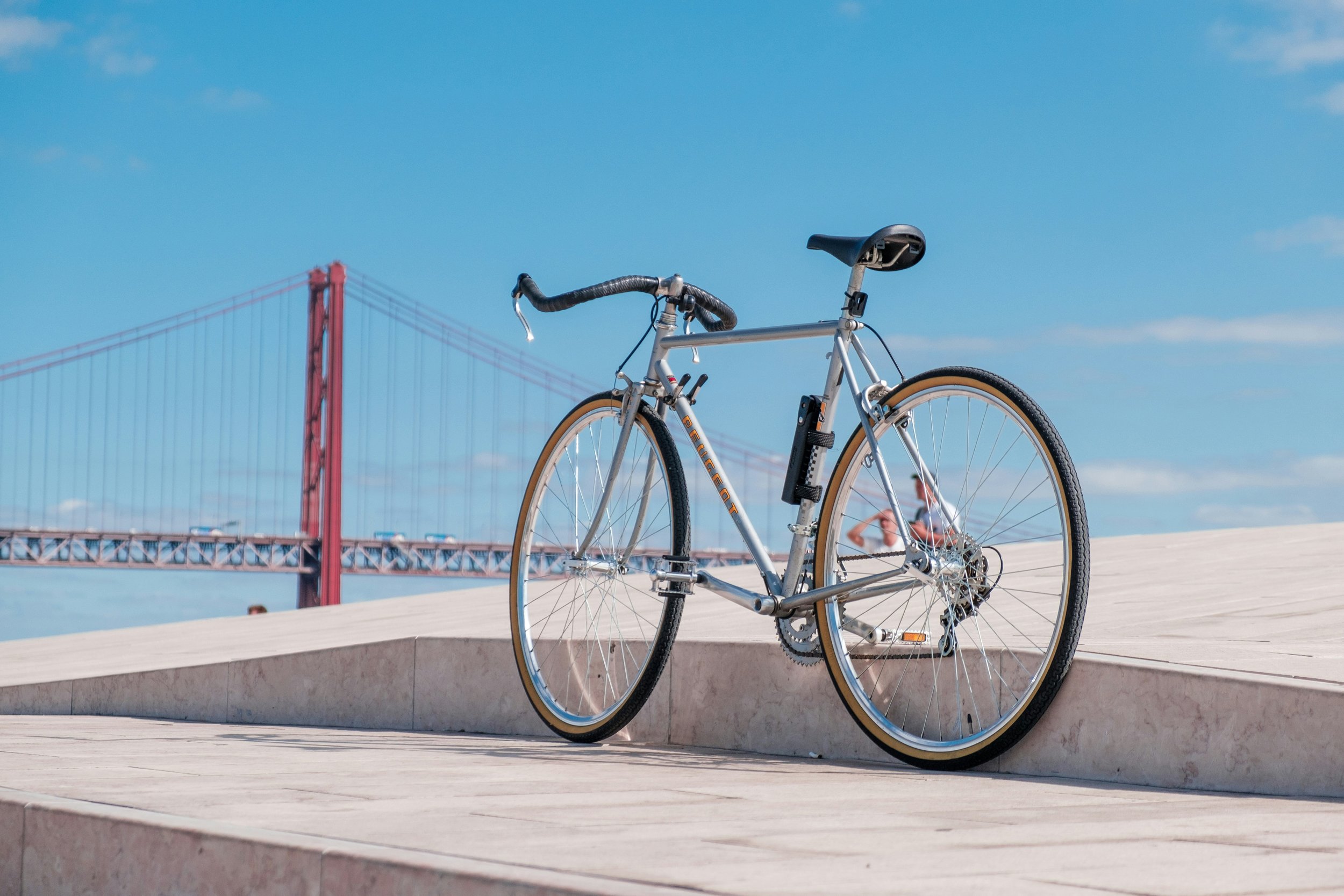 bike tour Lisbon on Lisbon's bike-friendly riverfront cycle path