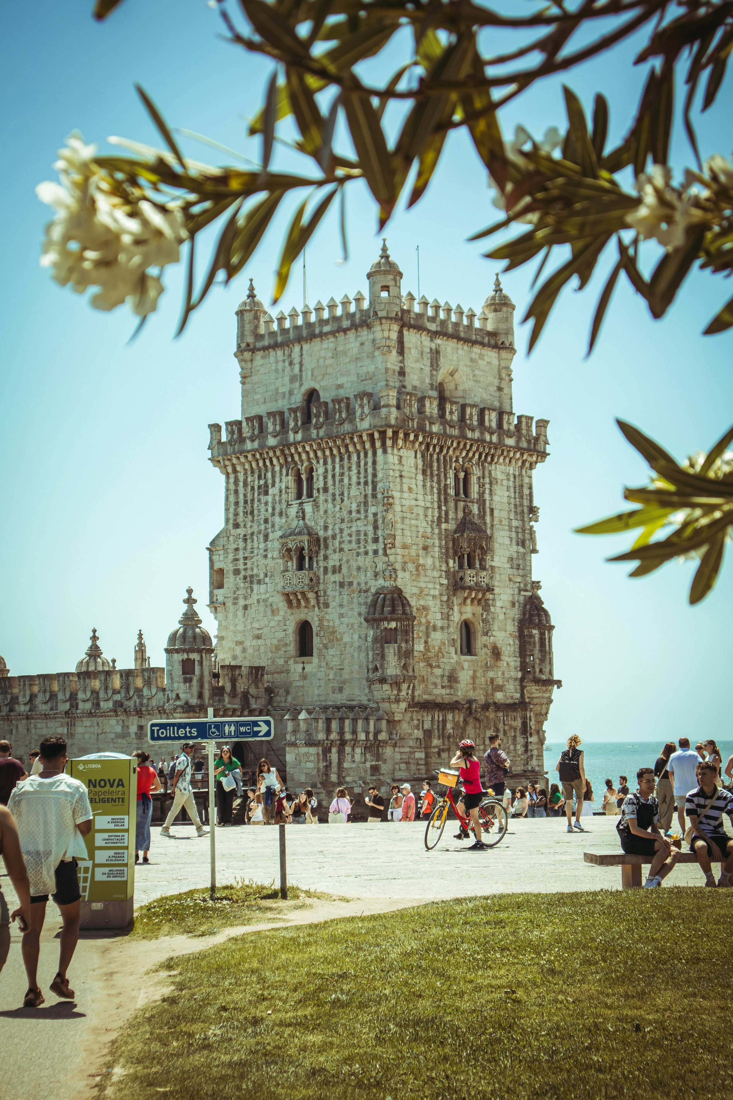 The Tower of Belem, a perfect place to learn about the history and culture of Belem by bike