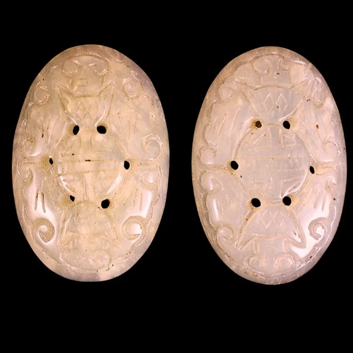 Ancient Chinese Carved Jade Buttons