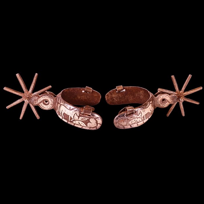 Silver Inlaid Mexican Spurs.jpg