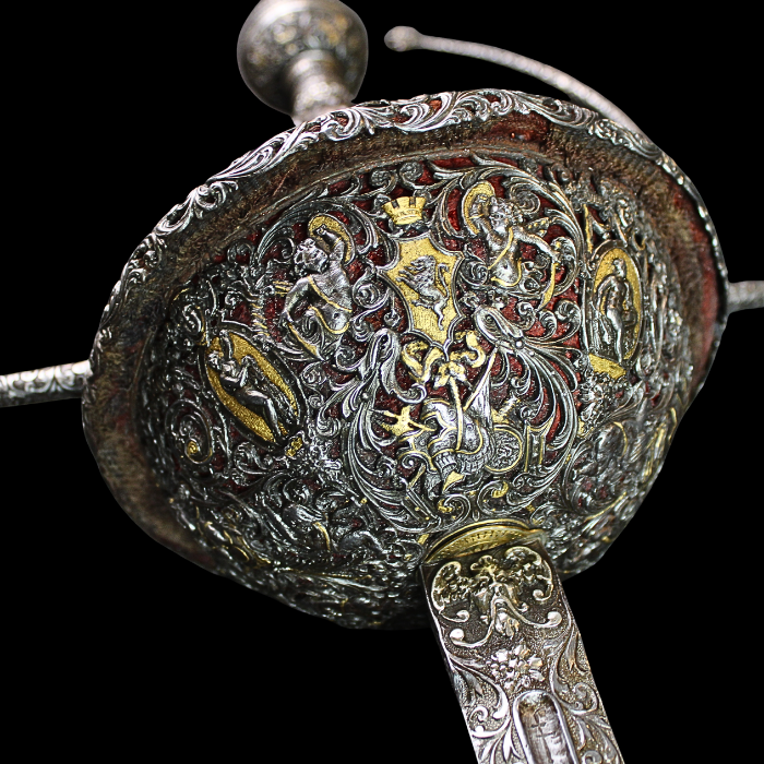 Magnificent Quality and Fully Decorated Cup Hilt Rapier