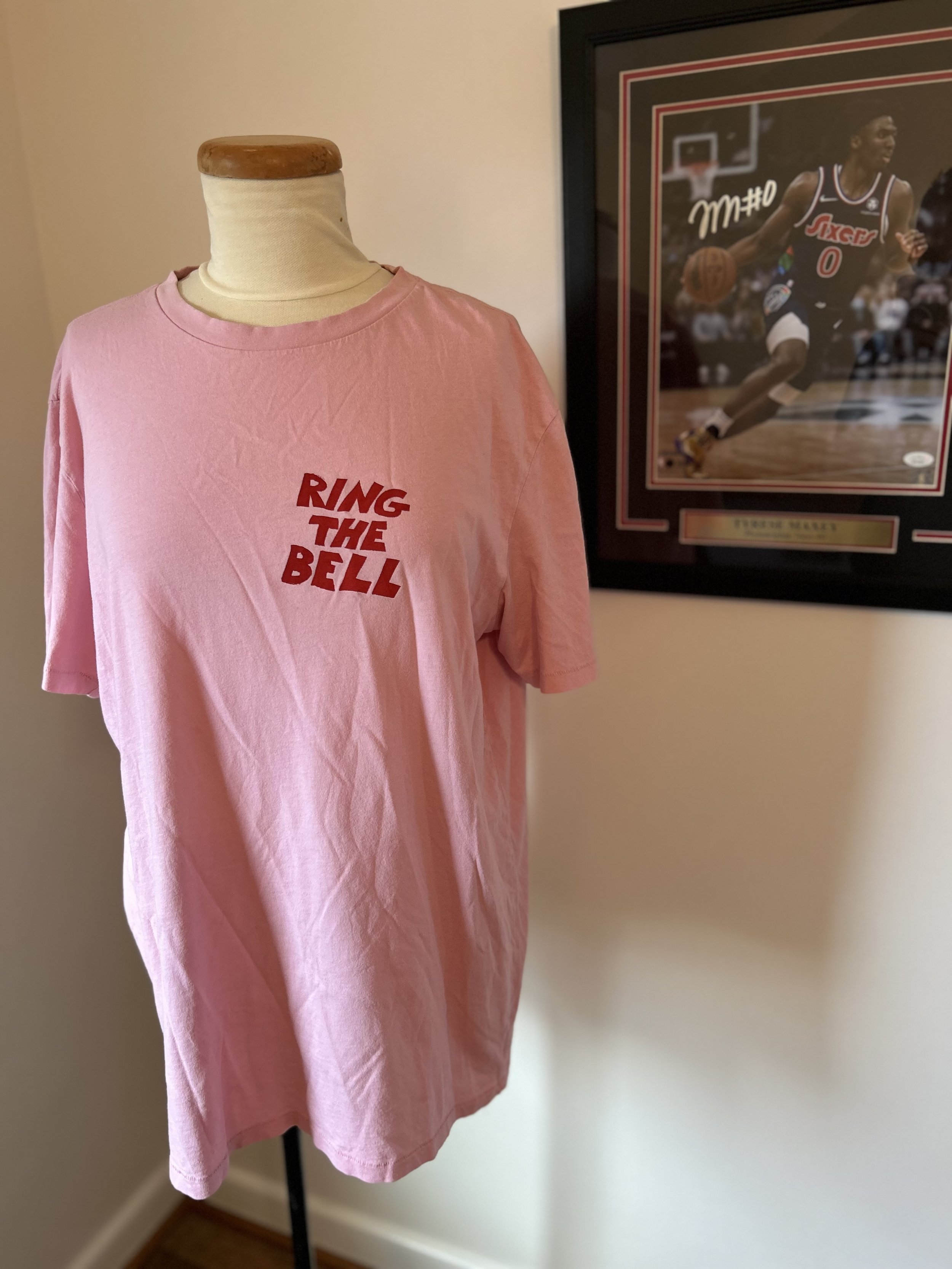 RING THE BELL pink tee