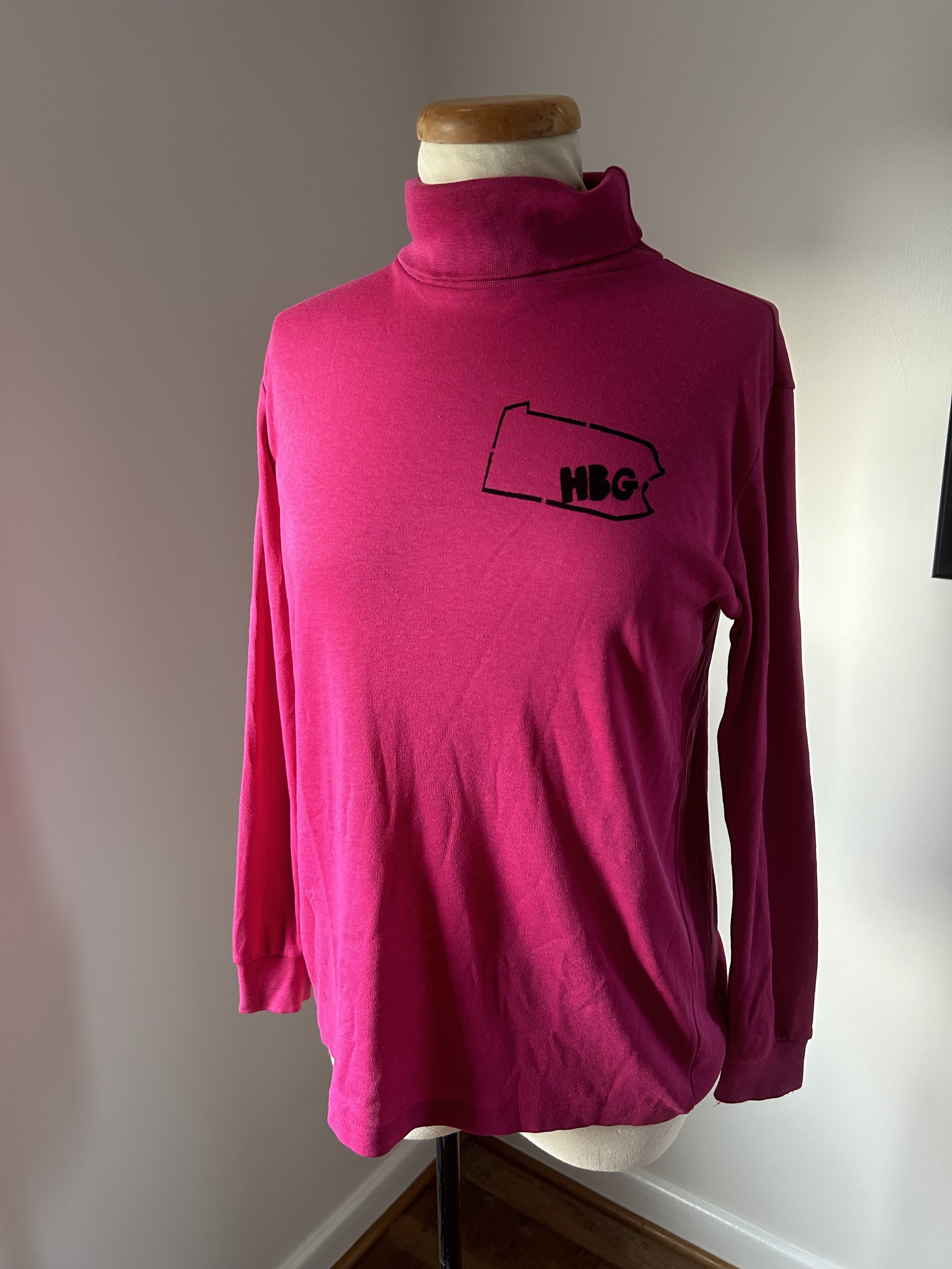 HBG: We Like It! pink turtleneck tee