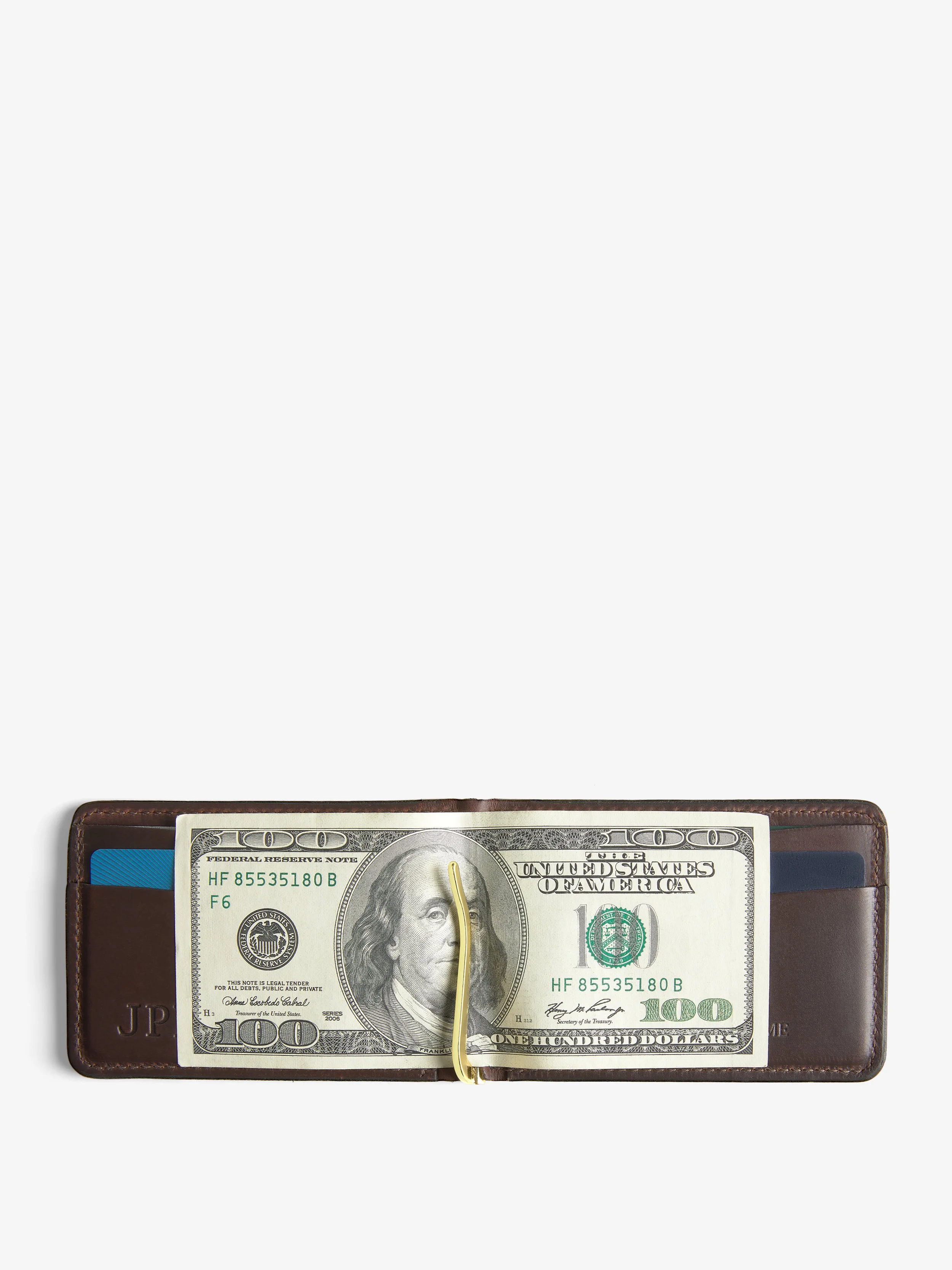 23_Bar Wallet_Dark Brown_Overhead Card 2.jpg