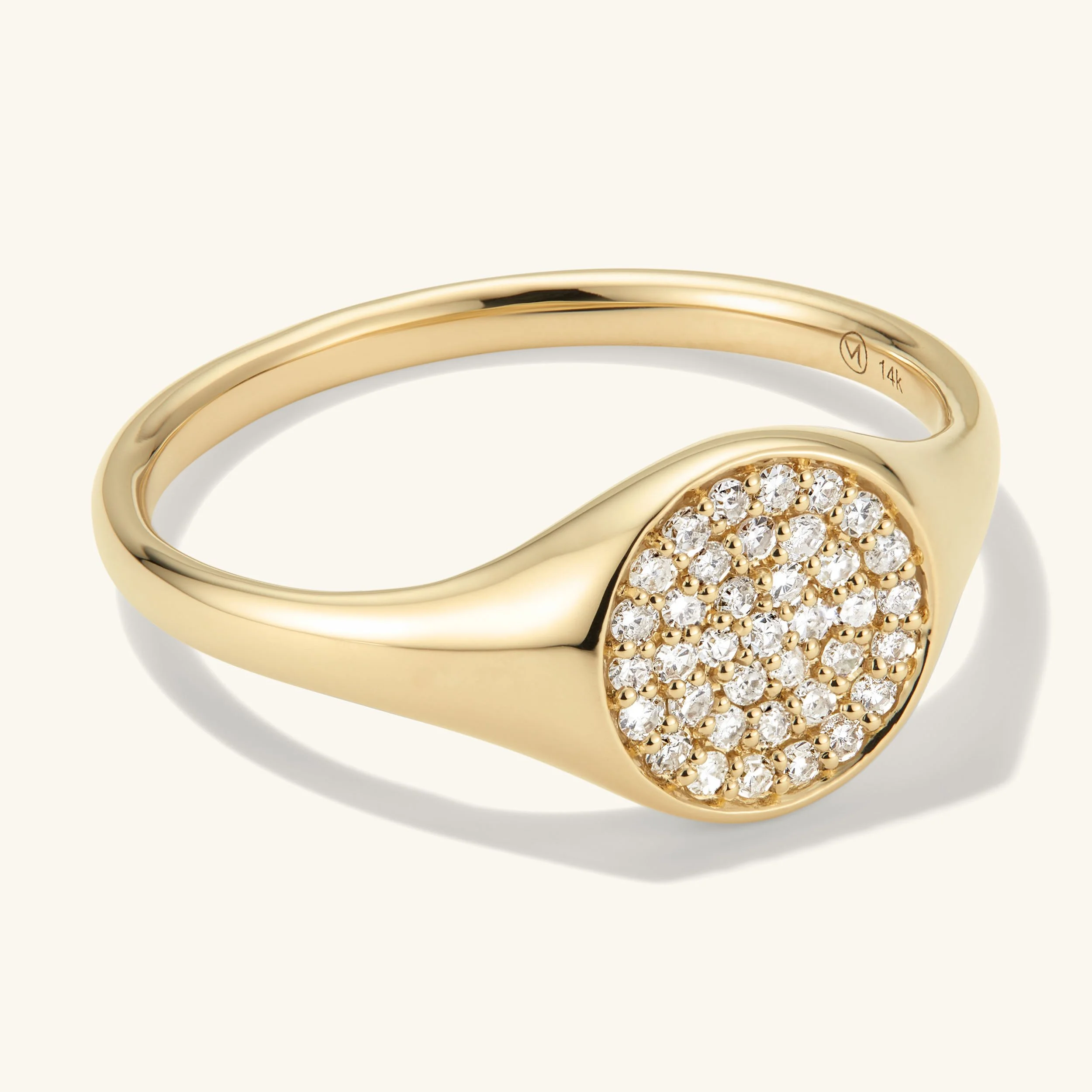 Jewelry photography of gold and diamond ring for luxury jewelry brand