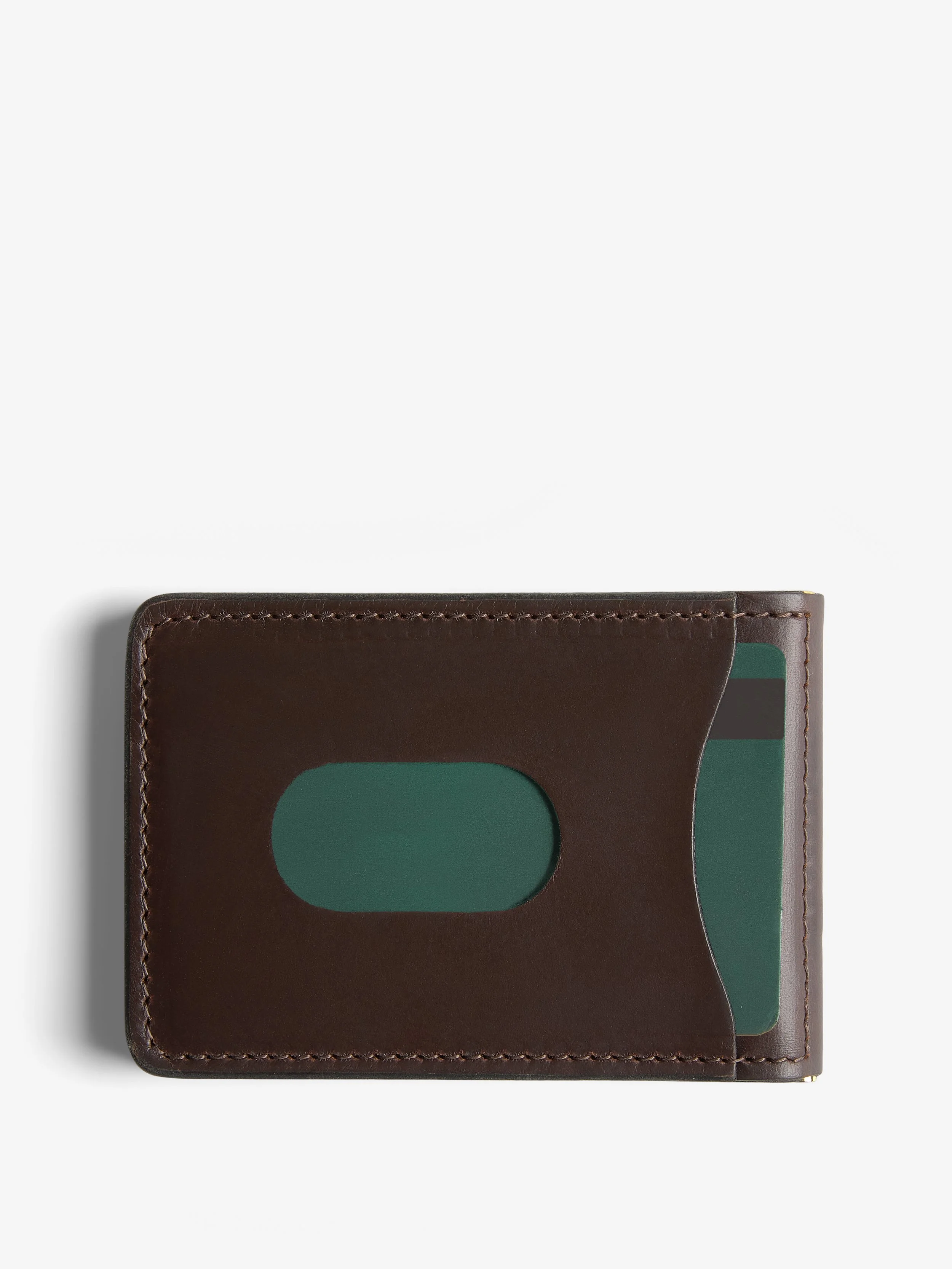 16_Bar Wallet_Dark Brown_Back Overhead Card.jpg