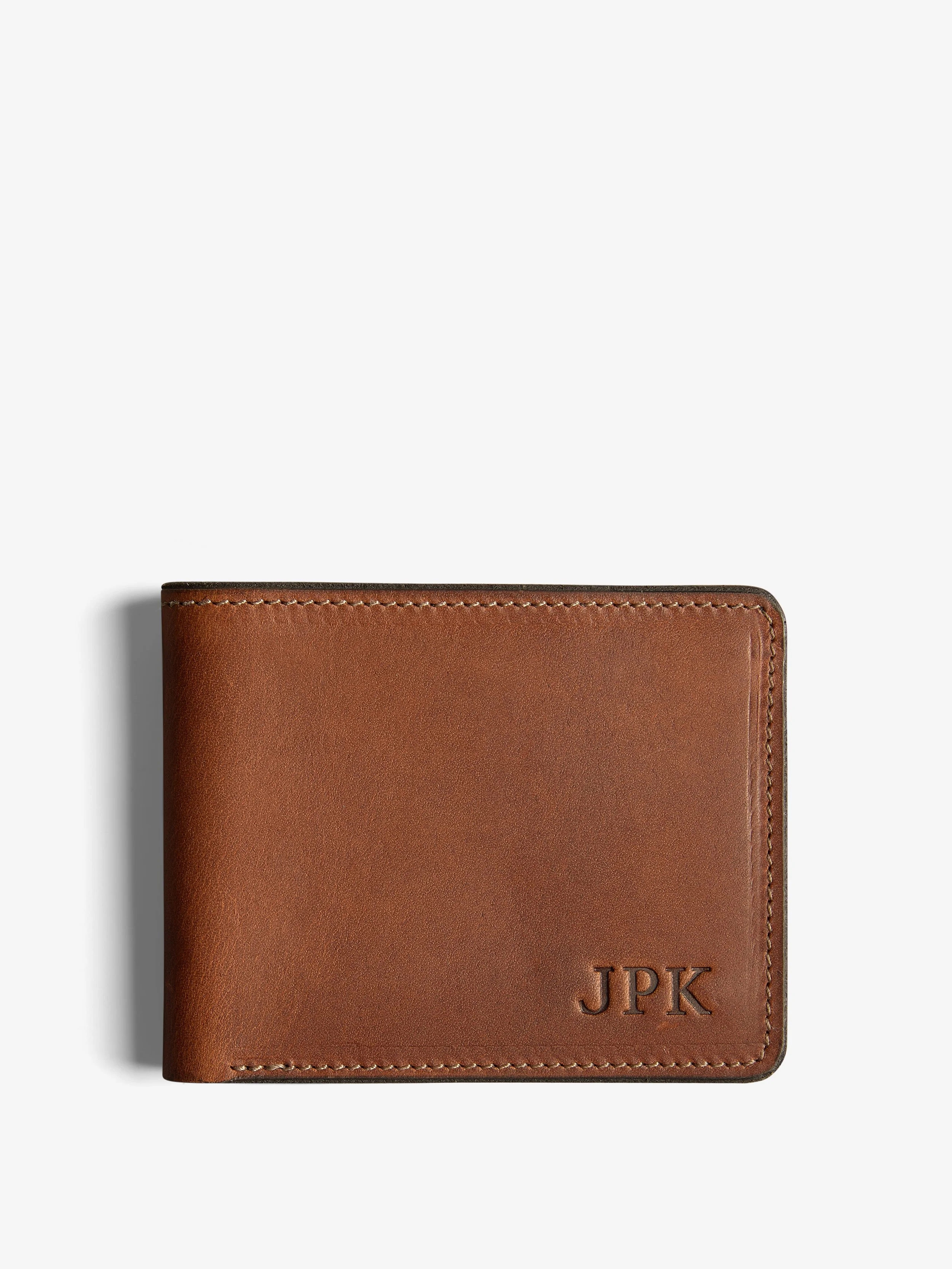 01_Traditional Bifold Wallet_Dublin_Front Overhead.jpg