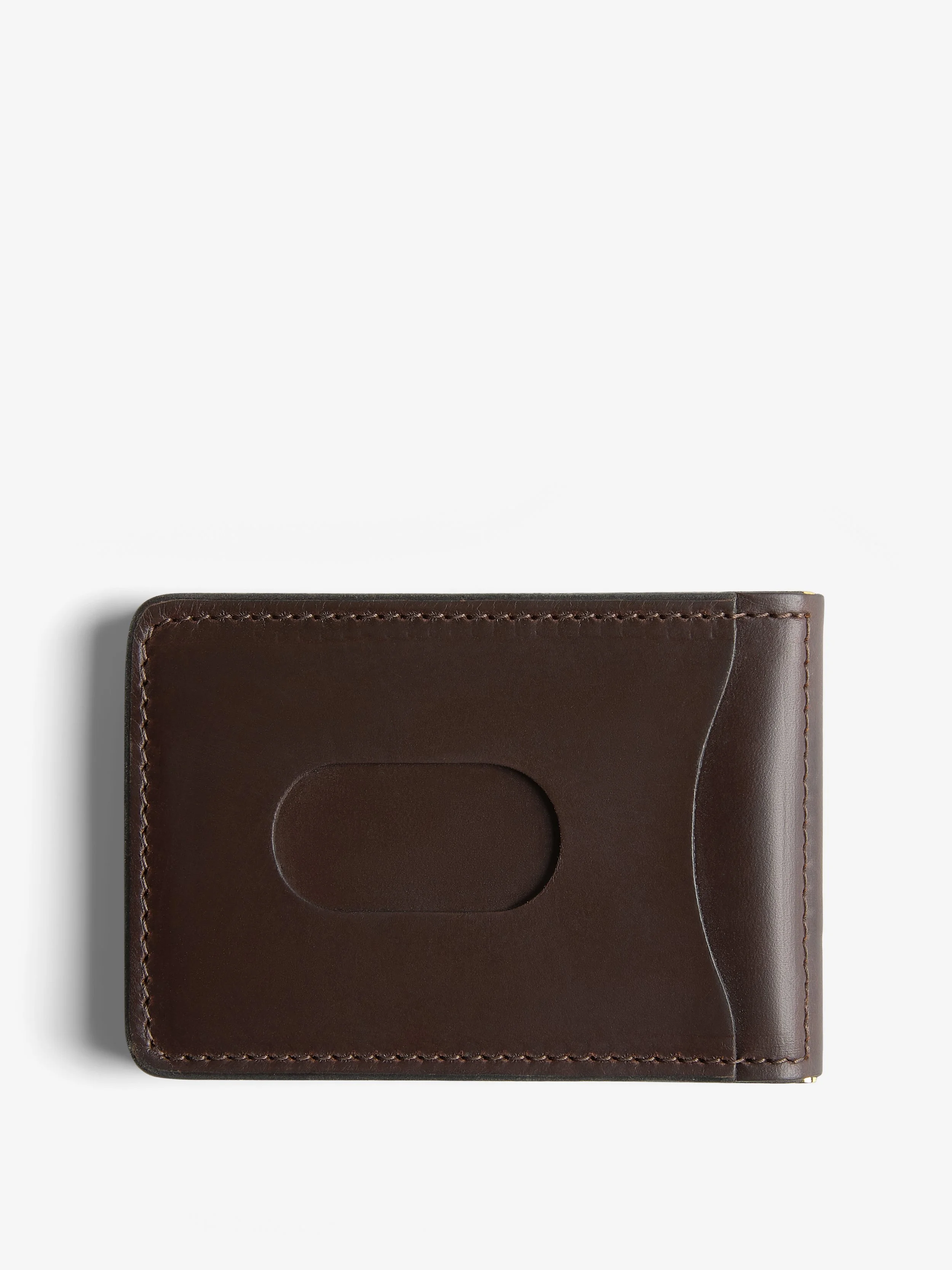 15_Bar Wallet_Dark Brown_Back Overhead.jpg