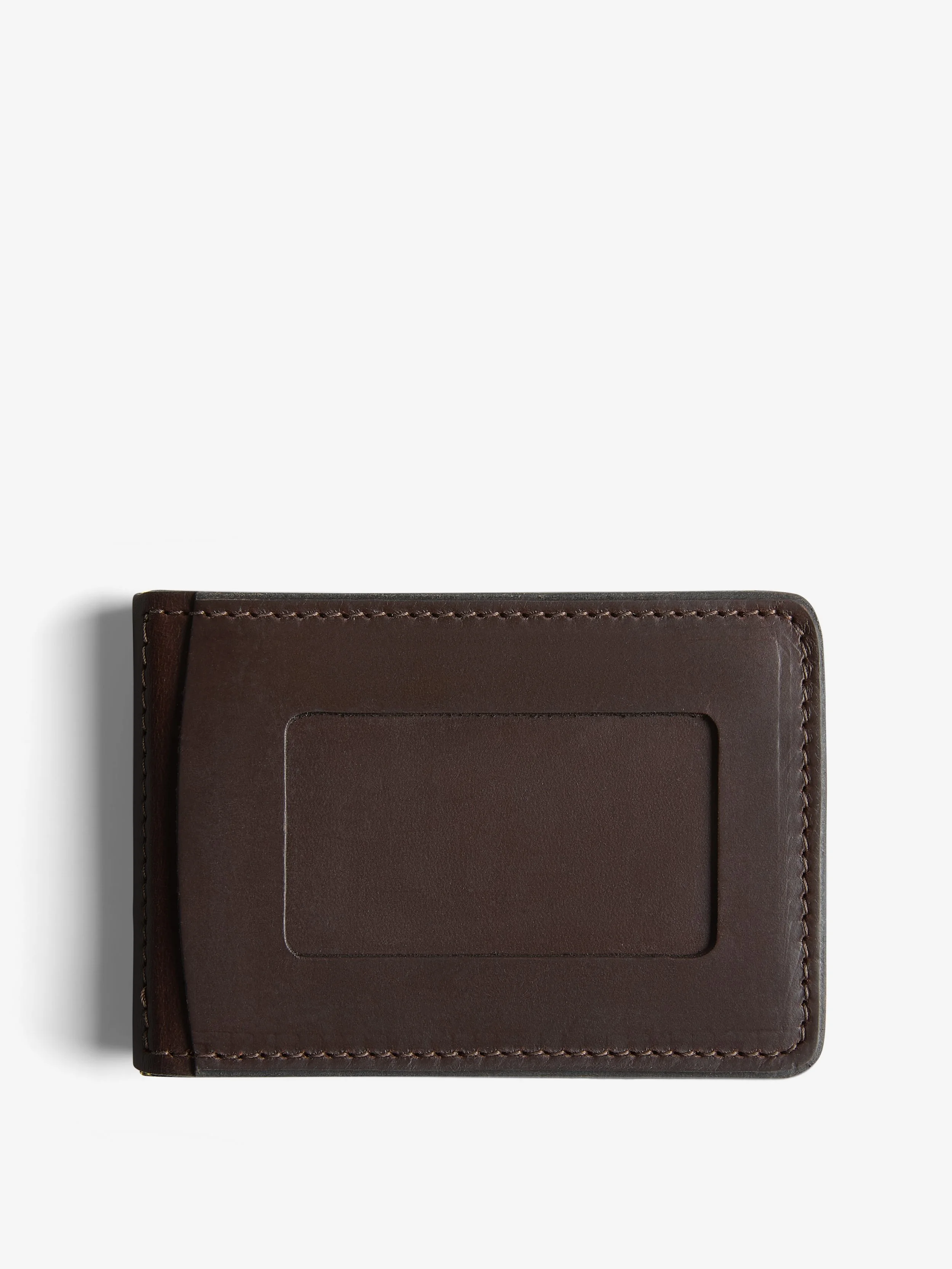 11_Bar Wallet_Dark Brown_Front Overhead.jpg