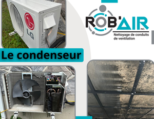 Condenseur extérieur après nettoyage