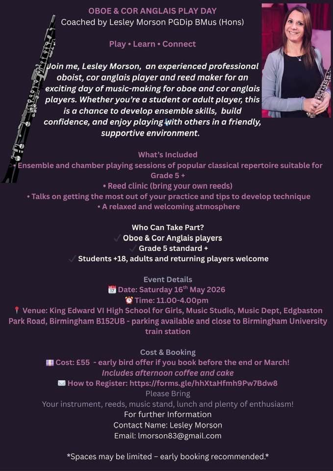 Oboe & Cor Anglais Play Day