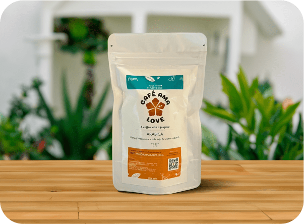 Café ama love whole bean coffee 2 oz bag