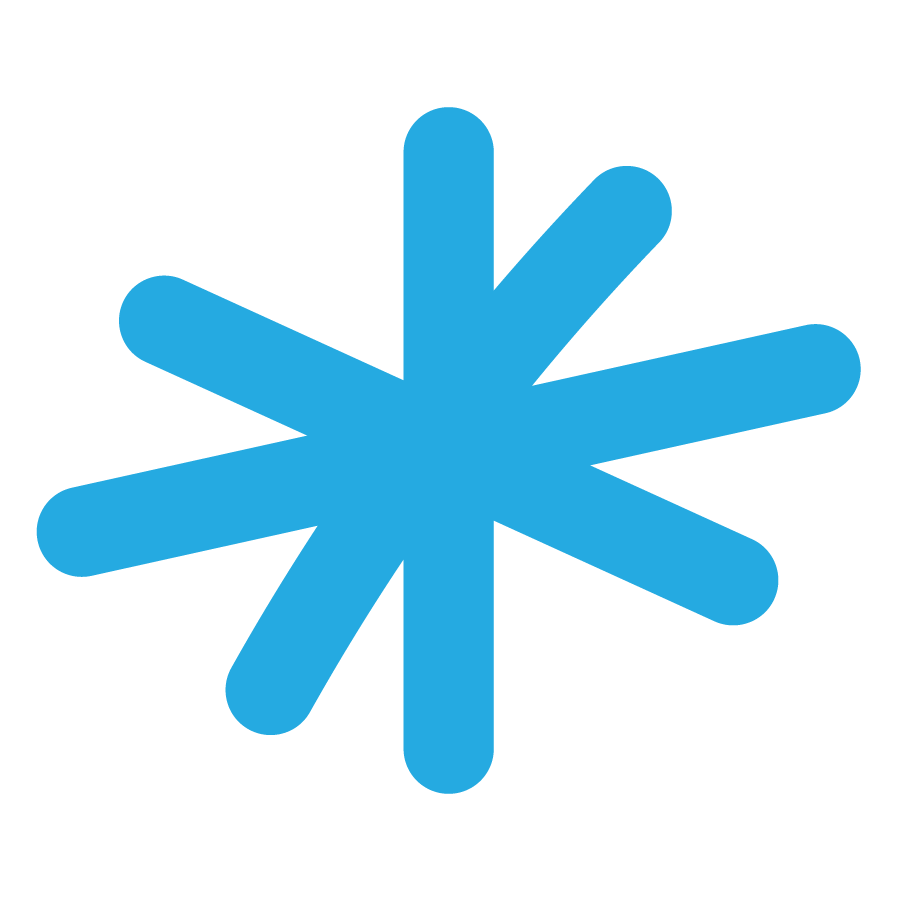 Fairmount blue twinkle shape art icon