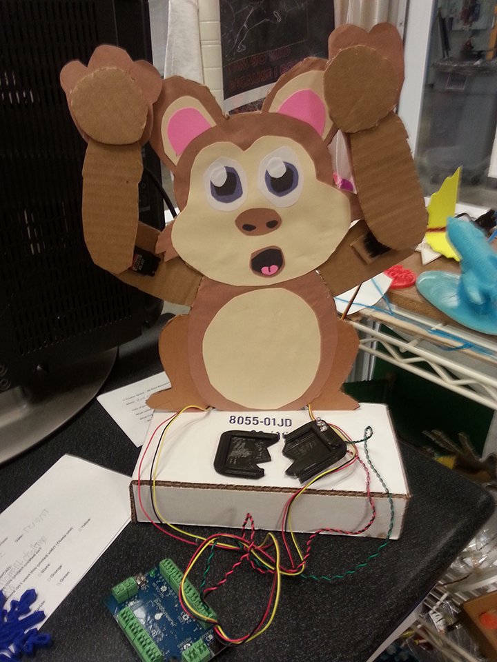 This little monkey is distraught about his broken cell-phone (Eyes uncovered)