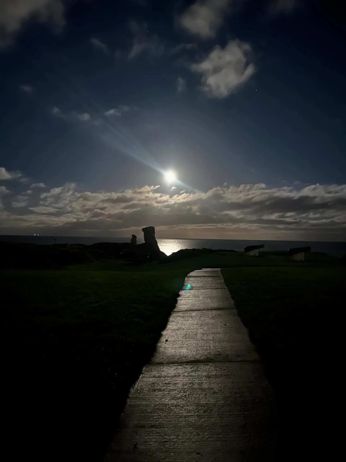 Ahhh a moment in the moonlight! ❤️ after a busy day! #wicklow