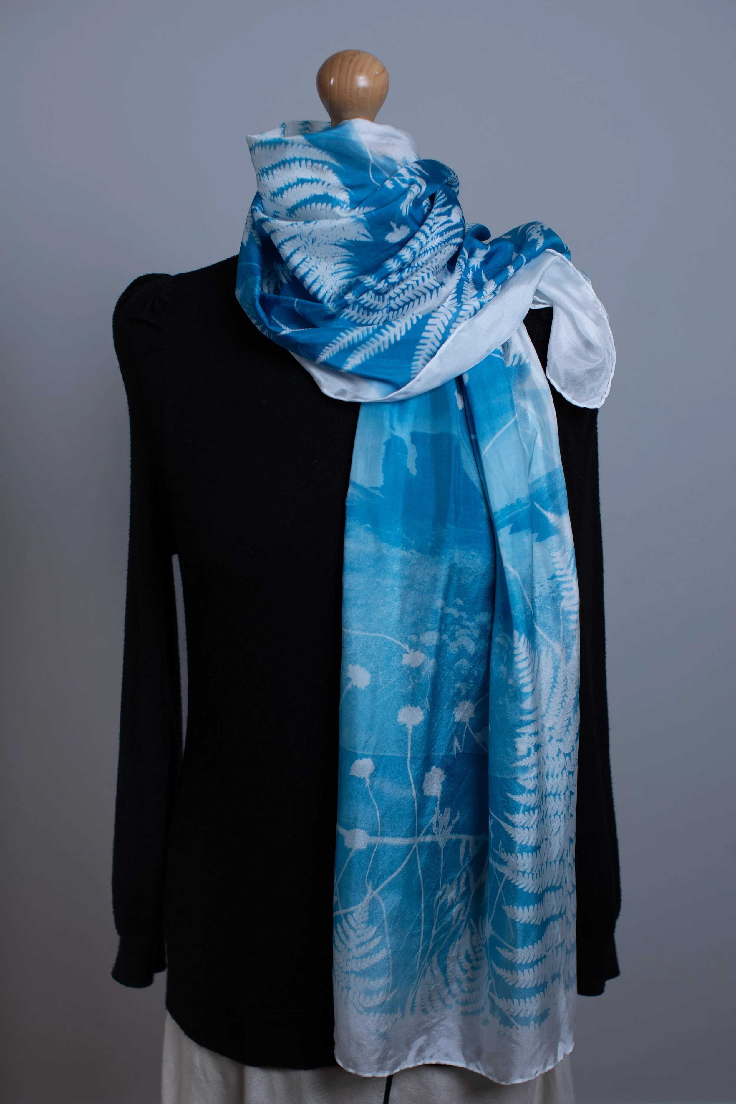 Silk Scarf  (L) 'Wild about the Castle'