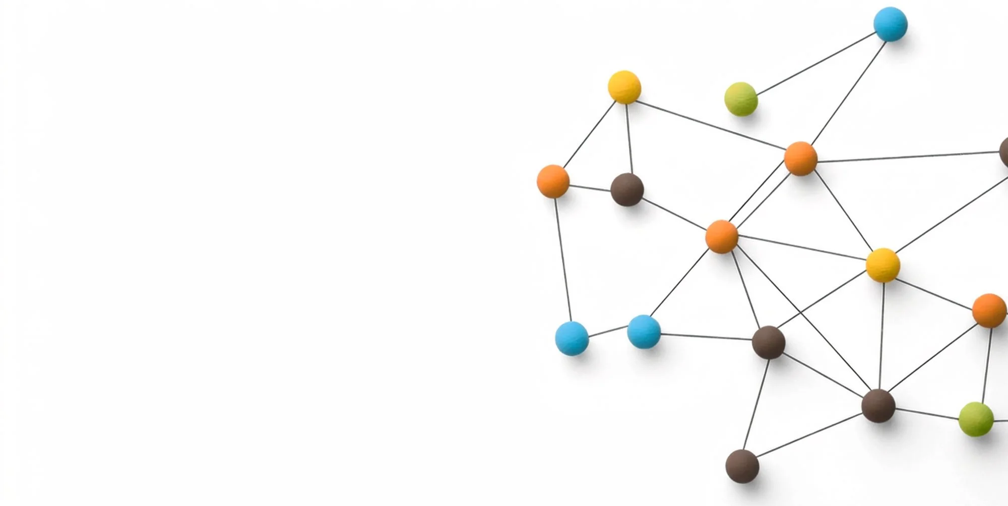 Geometric line design with multi colored balls