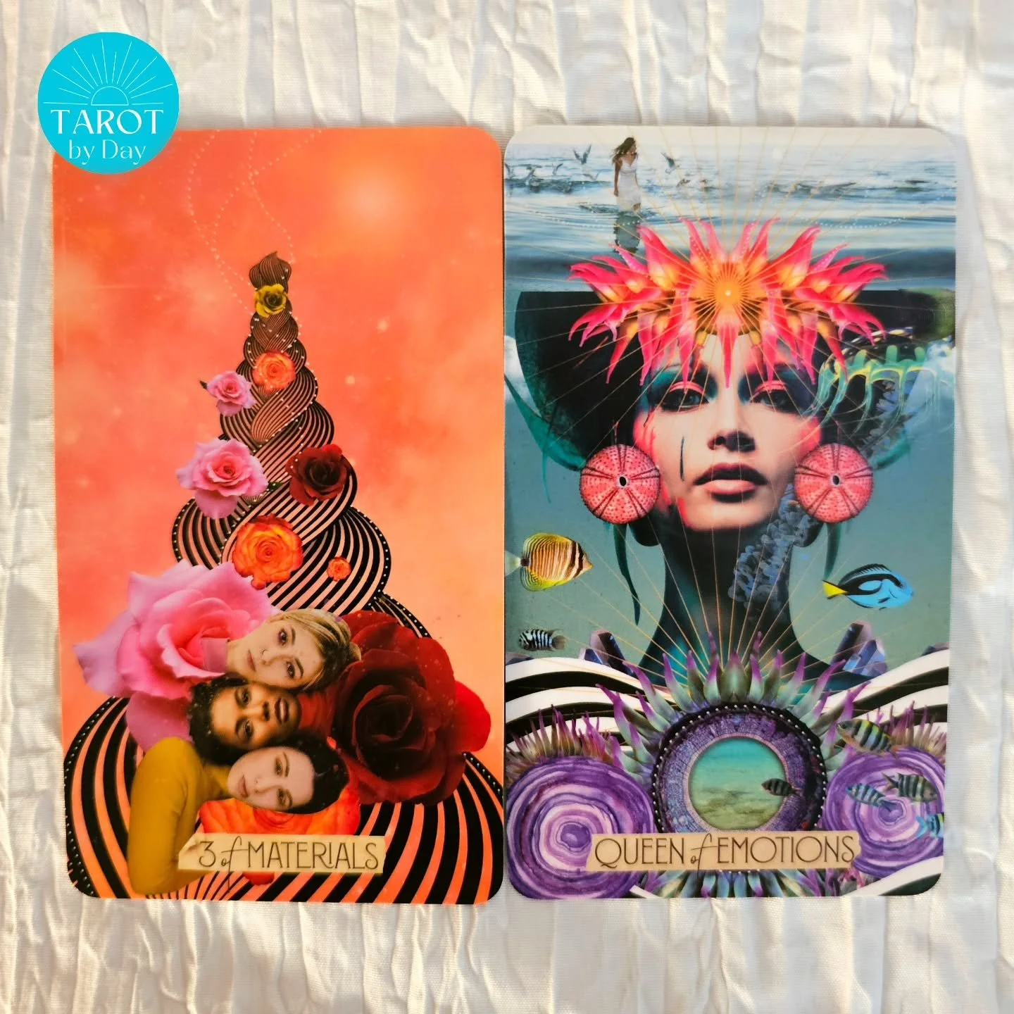 Today brings us the 3 of Pentacles & Queen of Cups!π«ππ It's time to build out an entirely new emotional life for yourself. A safe space to drop your ego, explore your inner voice, & deeply trust your intuition. You're being guided to restr
