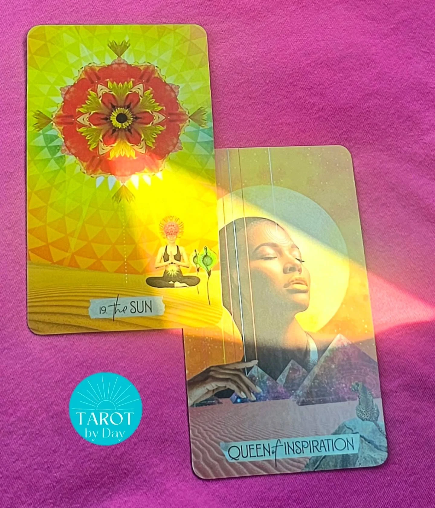 Today brings us the Sun & Queen of Inspiration or Wands!🌞👑🔥 These energies usher great joy back into our lives post-eclipse season. How can you get your bearings & spark new inspiration? After a heavy time of processing, the energies are a