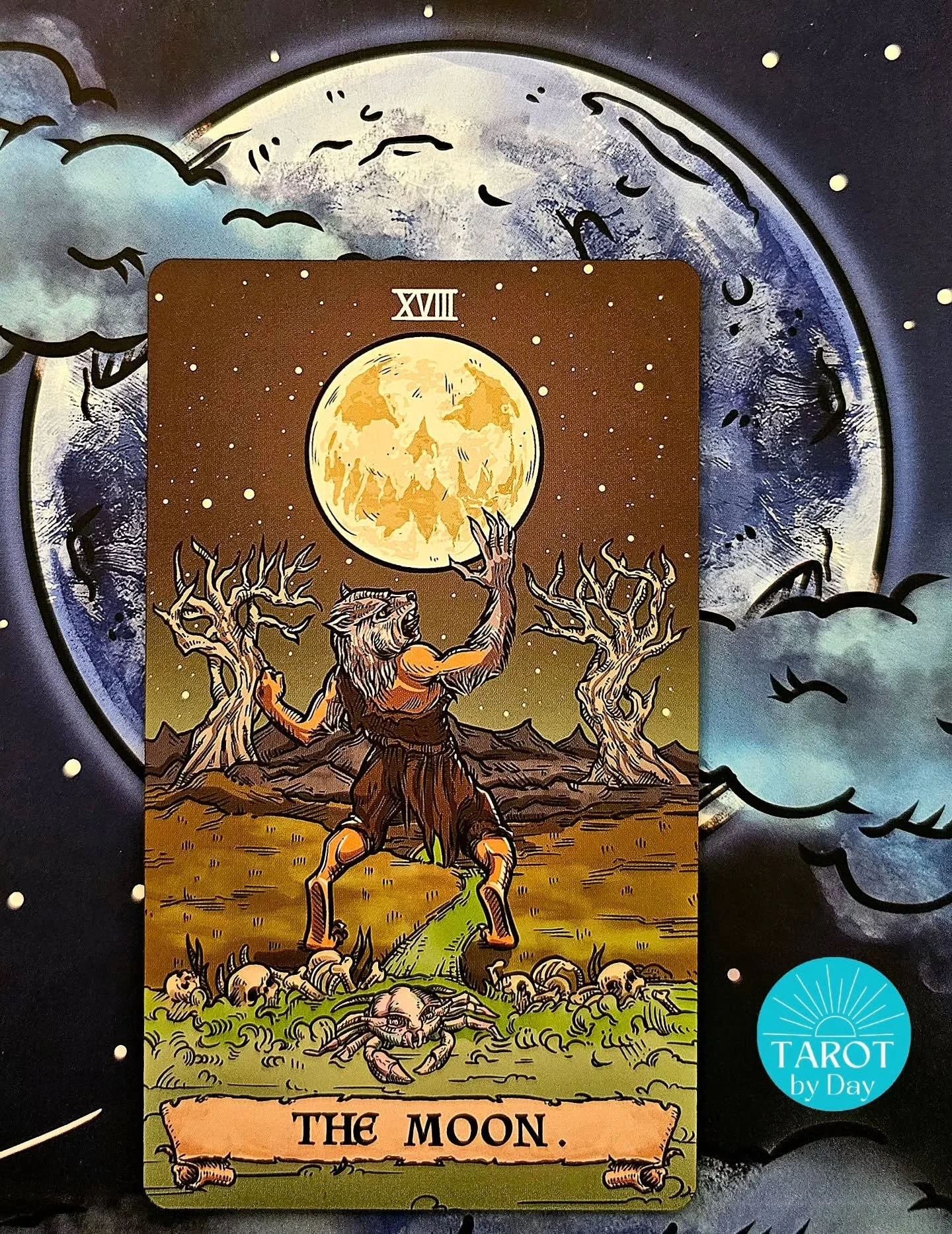 Spooky season calls for the #terrortarot!
Today brings us the Moon!🌝♈️⚡️ We're on the brink of the Aries super full moon, a time of great transformation. Your intuition is lit up by this lunation. True duality is highlighted, our domesticated &