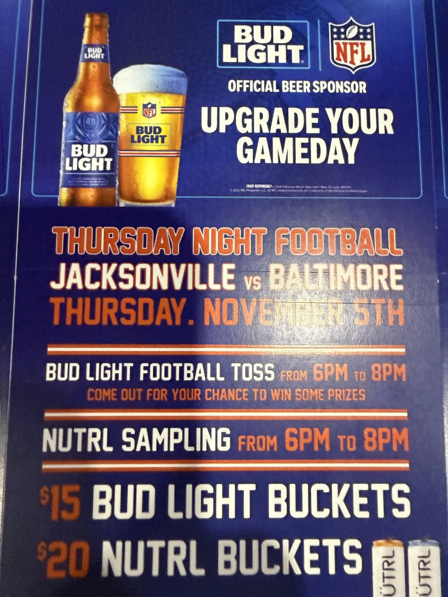 Budlight Football toss is back 