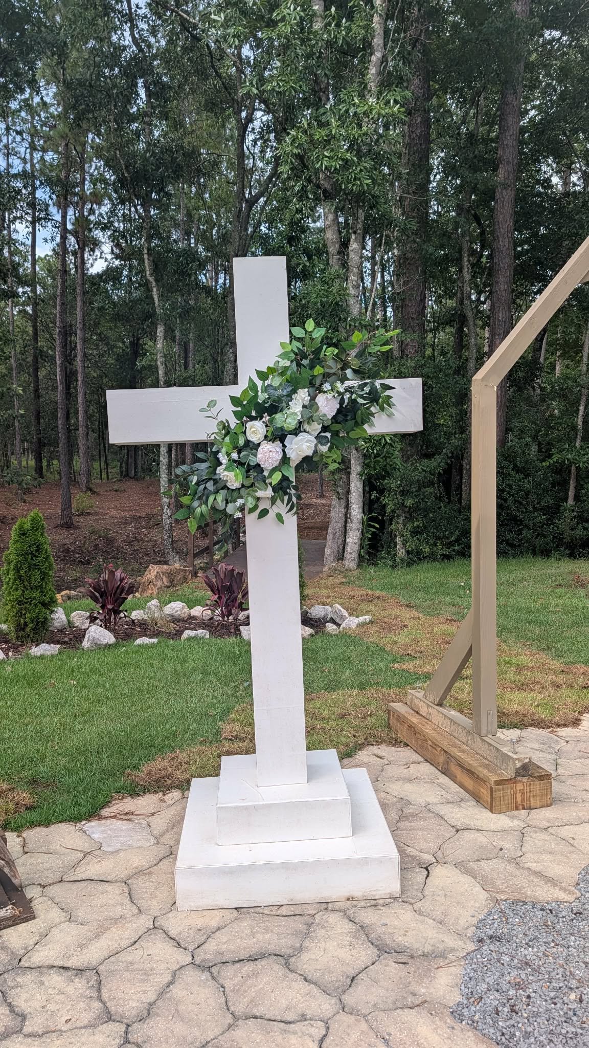 Faux Floral arrangement for Arch