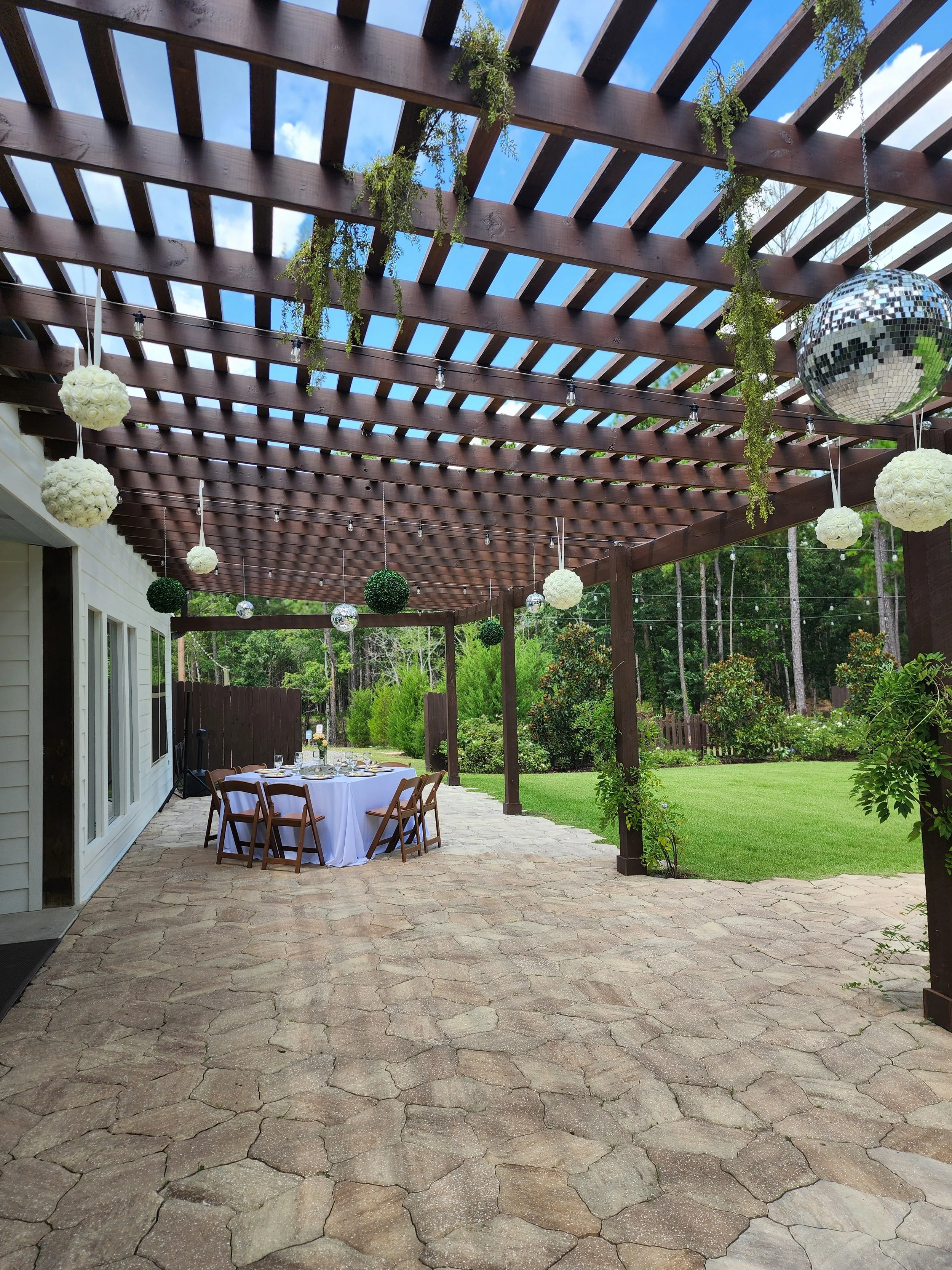 Hanging Floral and Boxwood Spheres